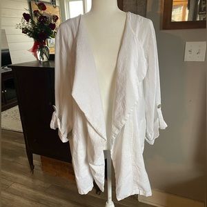 White linen jacket